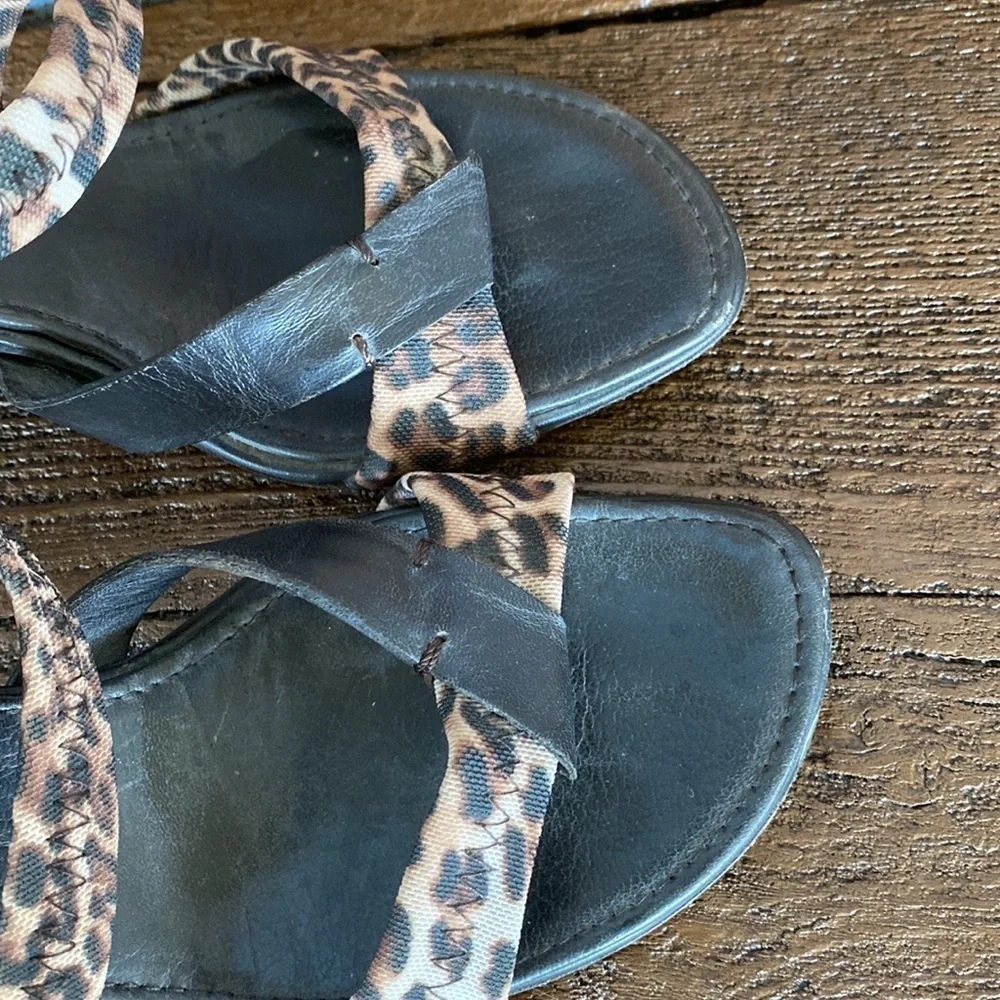 Donald Pliner Heeled Leopard Sandals